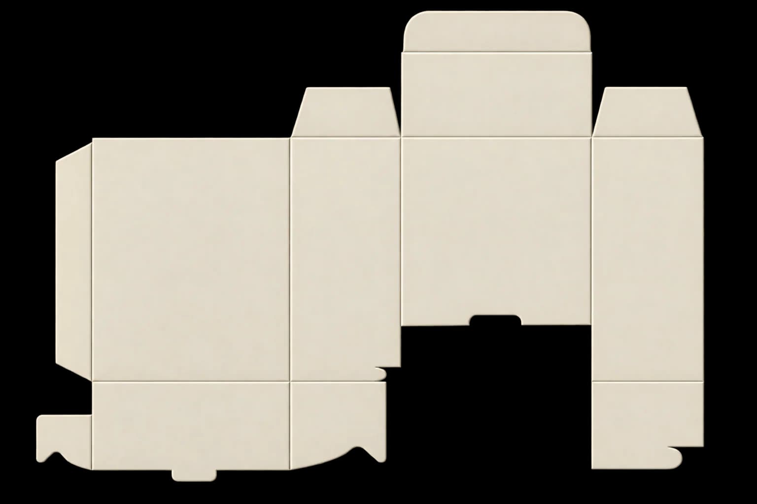 Flip Out Dispenser Boxes - Template View