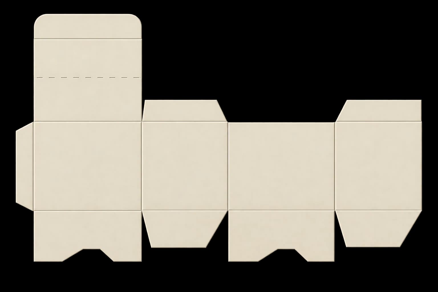 Auto Bottom Display Lid Boxes - Template View