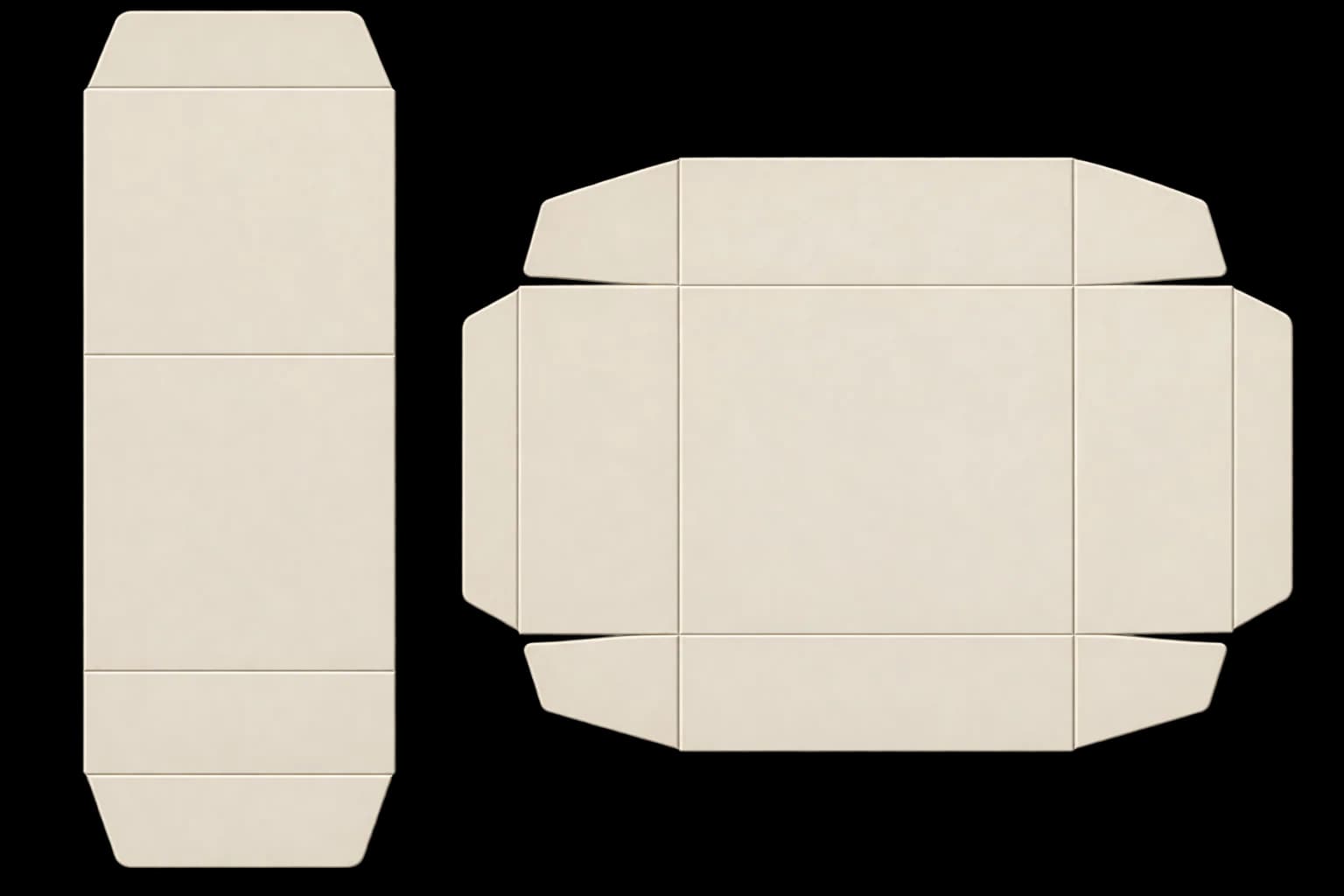 Custom Sleeve Boxes - Template View
