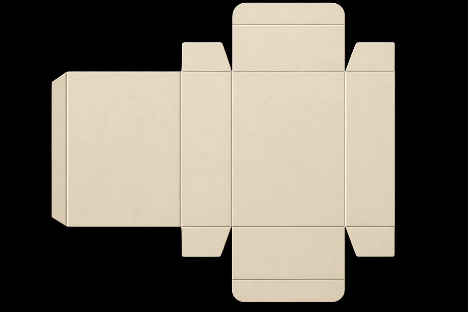 Custom Straight Tuck End Boxes - Template View